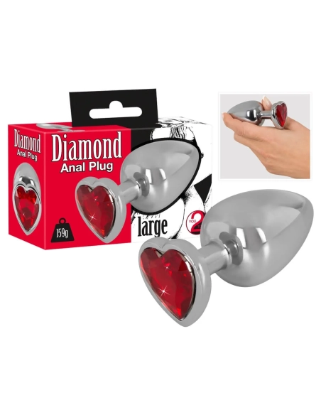 E-shop Análny kovový kolík so šperkom