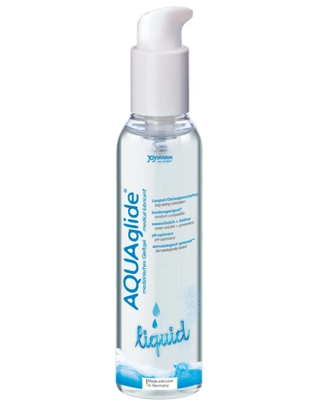 E-shop AQU Aglide liquid je lubrikant na báze vody, s dlhotrvajúcim účinkom na vaginálne aj análne použitie
